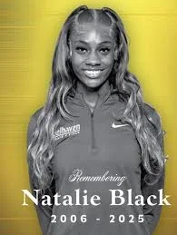 Remembering Natalie Black 2006 - 2025, a smiling tribute image honoring the young athlete