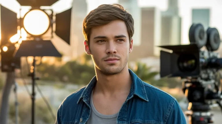 Dane Luke Majors in a cinematic setting with city lights.