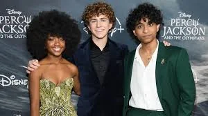 Leah Sava Jeffries with co-stars at a Hollywood premiere.