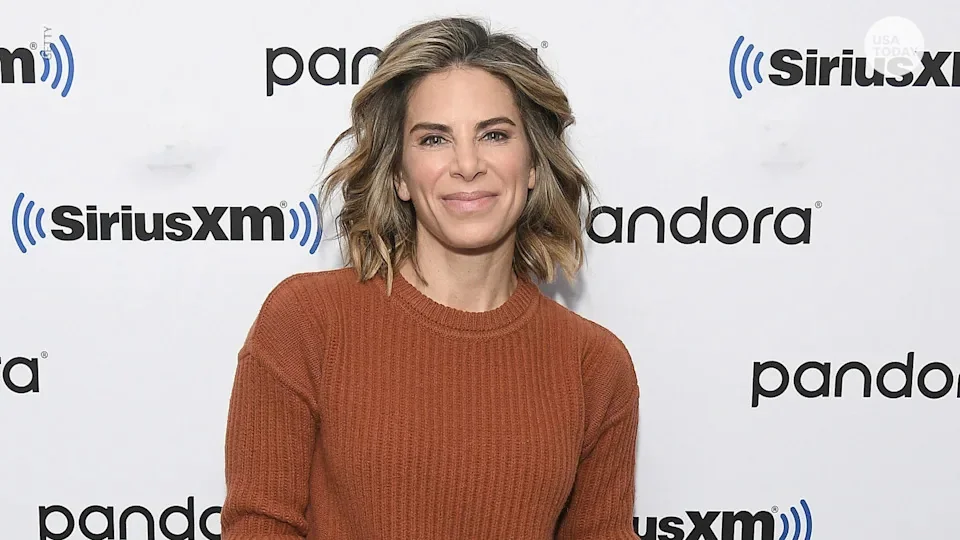 Jillian Michaels at a SiriusXM event, showcasing her media presence.