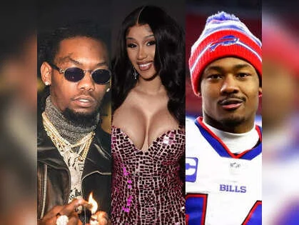 A collage showing Cardi B, Offset, and another figure, symbolizing public speculation and unfollow chatter