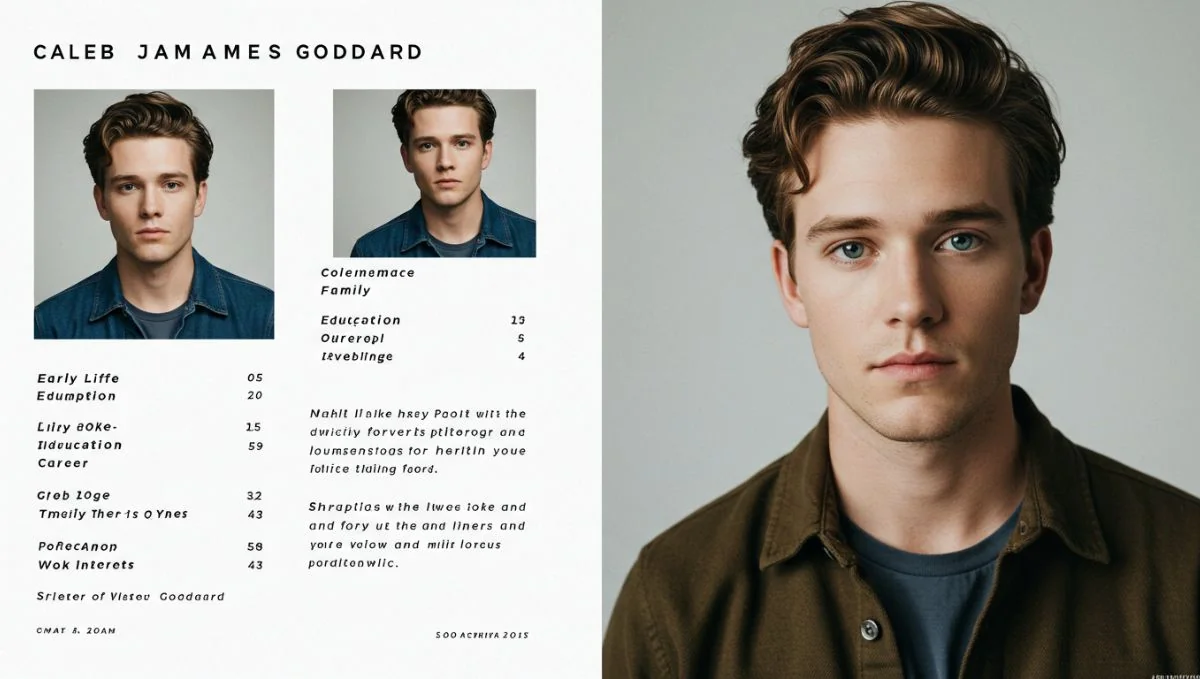 Caleb James Goddard's early life and interests.