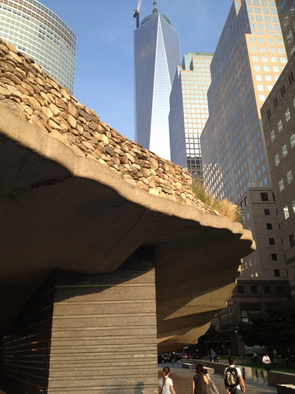 Artistic view of modern structure with a rocky top, symbolizing the Frederick Heschel Bialik Stone.