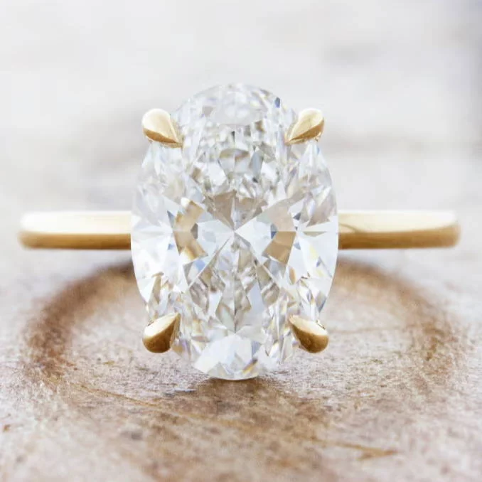 Elegant oval engagement ring similar to Nina Dobrev's.