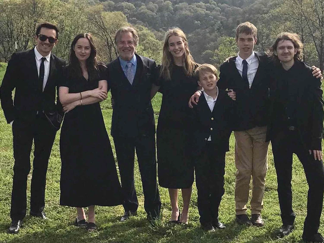 Jasper Breckenridge Johnson with family members at a formal gathering.