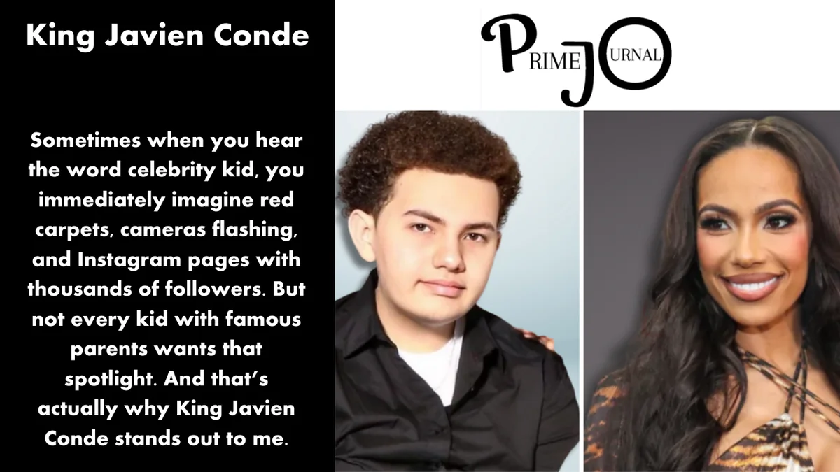 Portrait of King Javien Conde, emphasizing his individuality and personal identity.