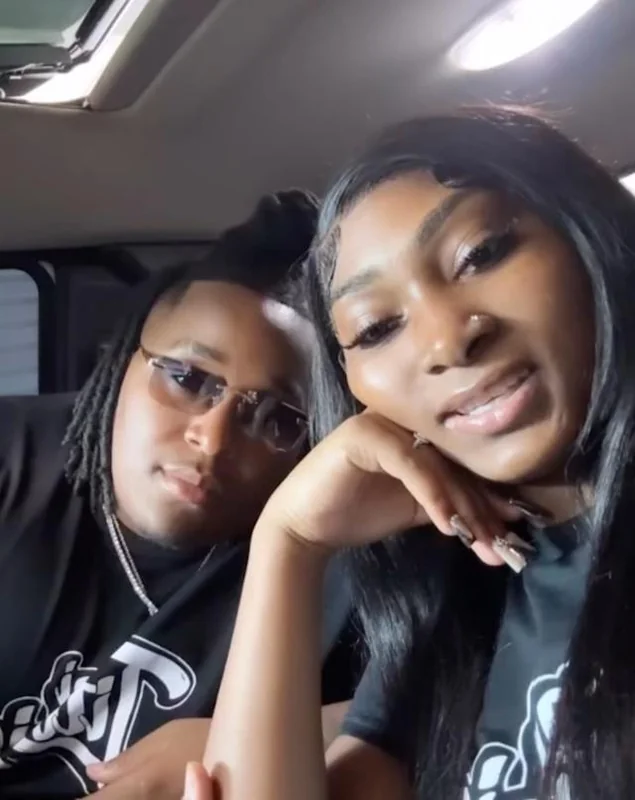 Dashayla Ardoin enjoying a moment with a friend in a vehicle.