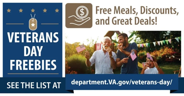 Popeyes Veterans Day free meals and discounts for veterans.