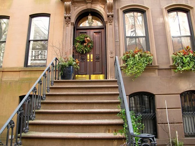 Carrie Bradshaw's brownstone, a key filming location in Sex and the City.