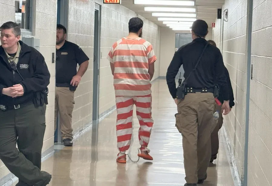 Law enforcement in the Ariel Nevills murder case.