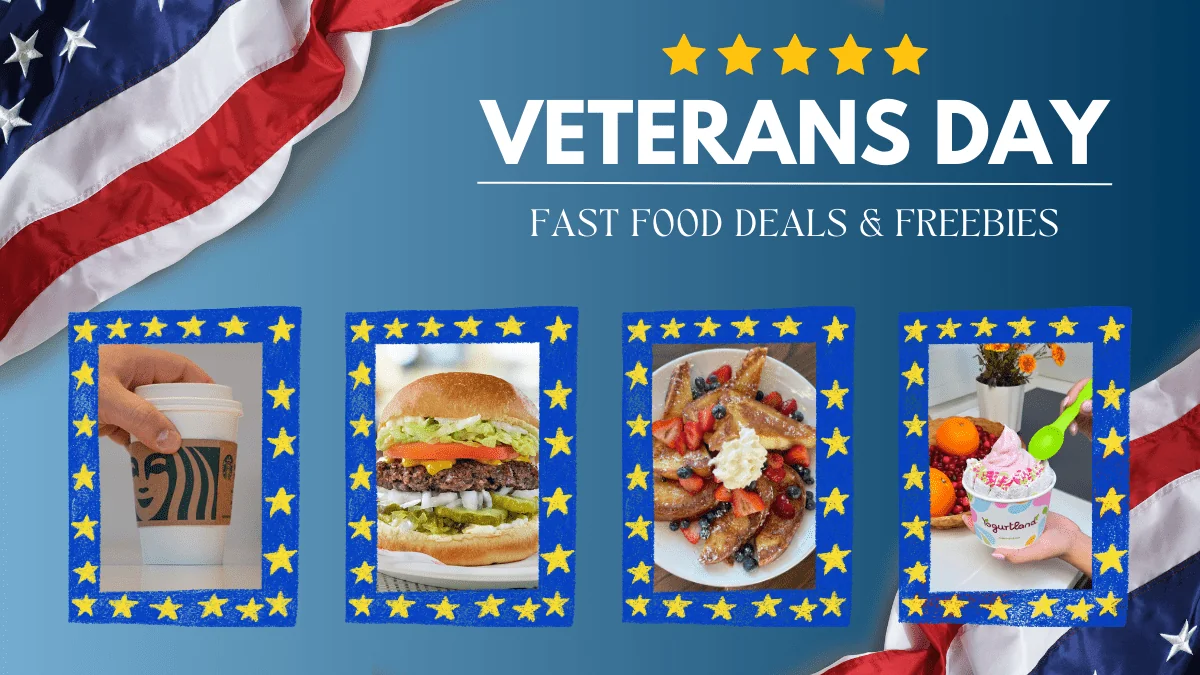 Popeyes Veterans Day fast food deals and freebies for veterans.