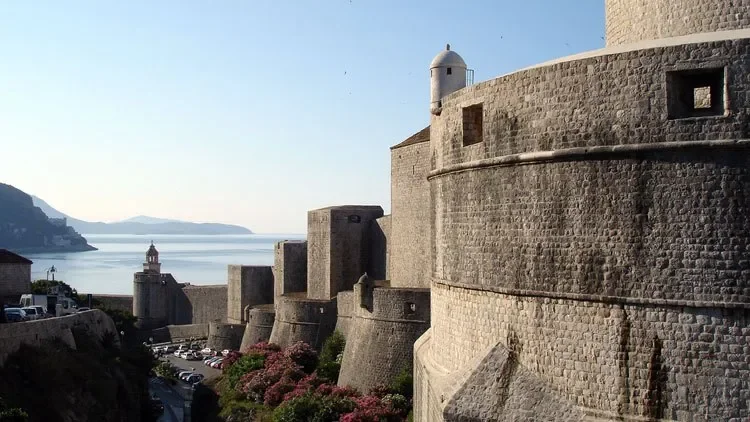 Fortress by the sea where the Game of Thrones was filmed.