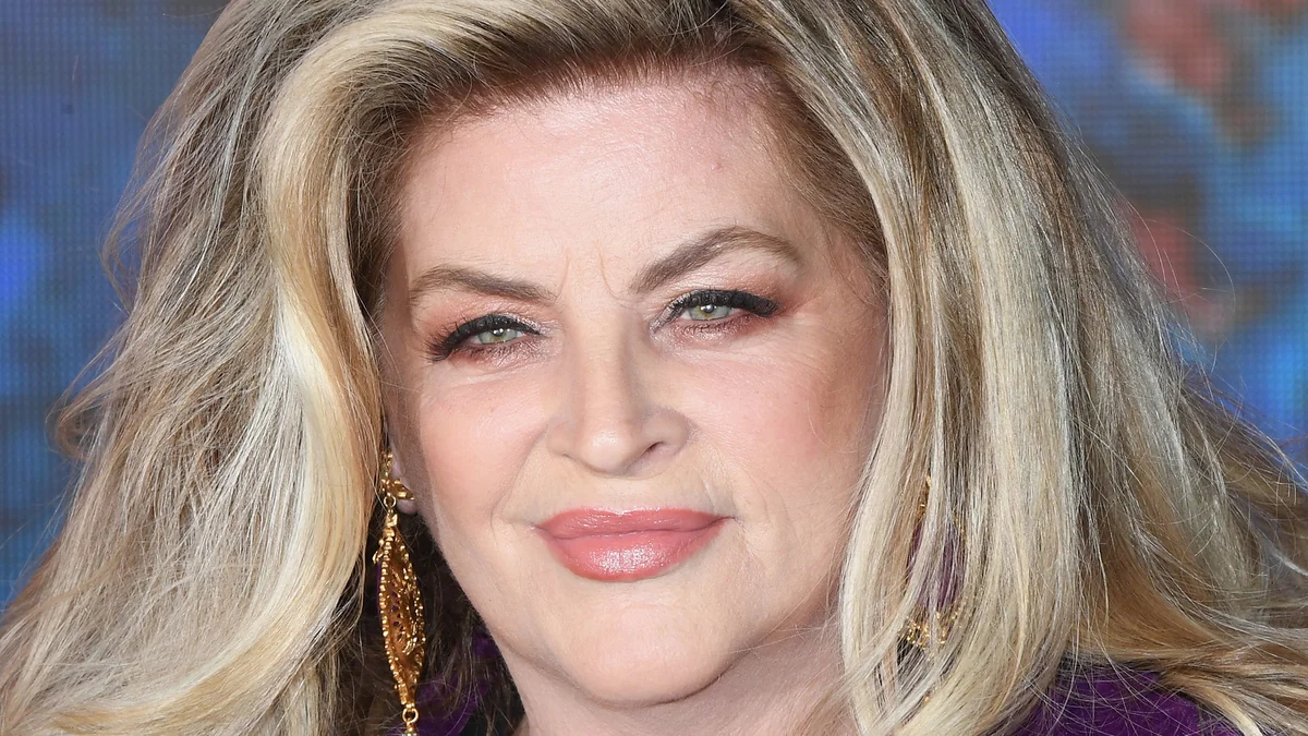 Kirstie Alley close-up, emphasizing her celebrity status related to kirstie alley net worth 2025.