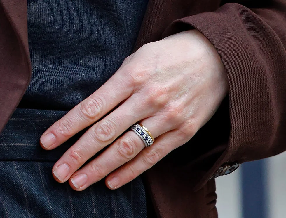 Kate Middleton ring stack 2025 featuring distinctive band.