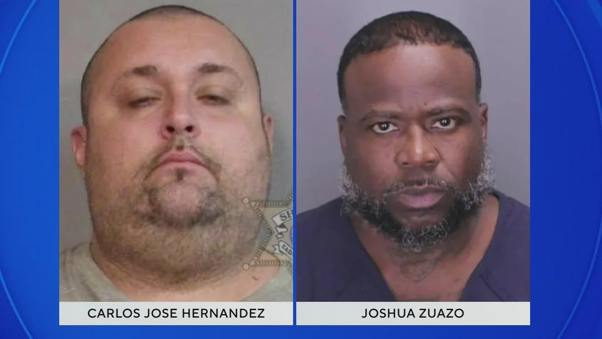 Mugshot of Carlos Jose Hernandez and Joshua Zuazo.