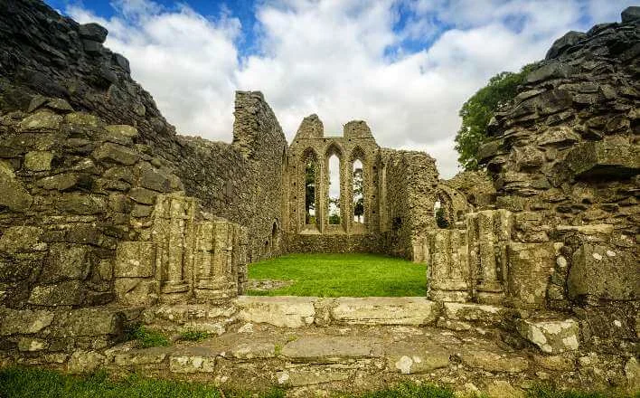 Ancient ruins where the Game of Thrones was filmed.