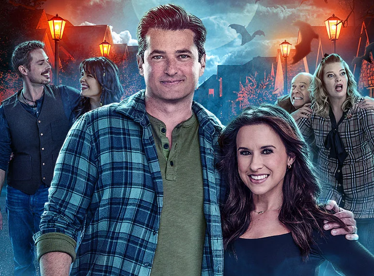 Lacey Chabert Disney Halloween movie ensemble cast.