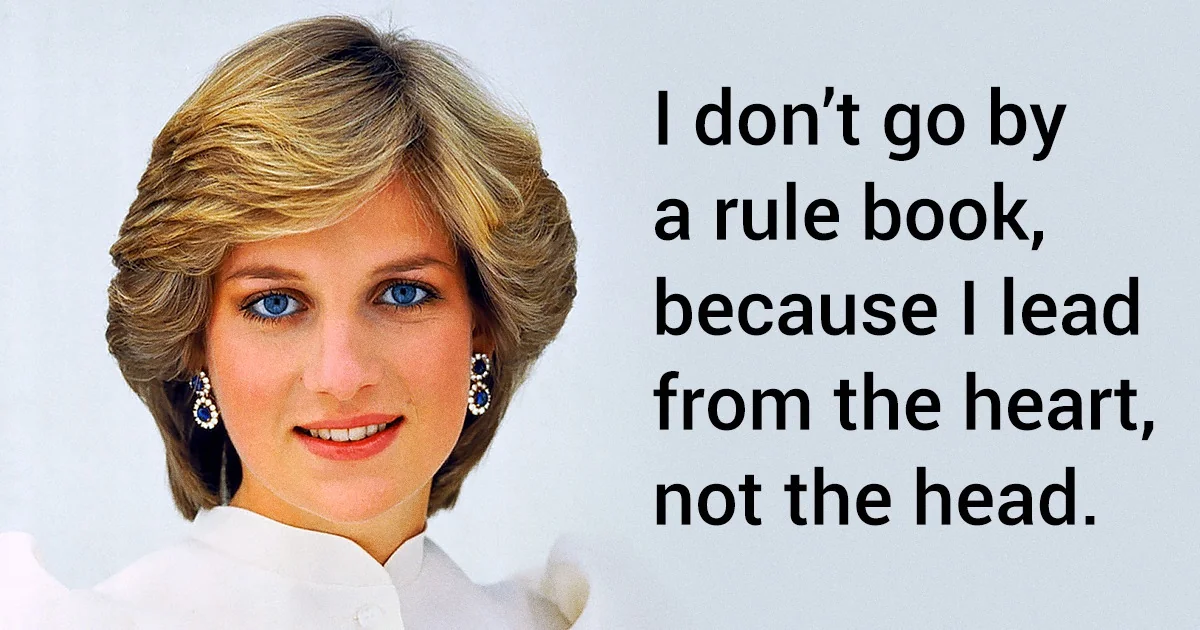 Quotes on Princess Diana about leading from the heart