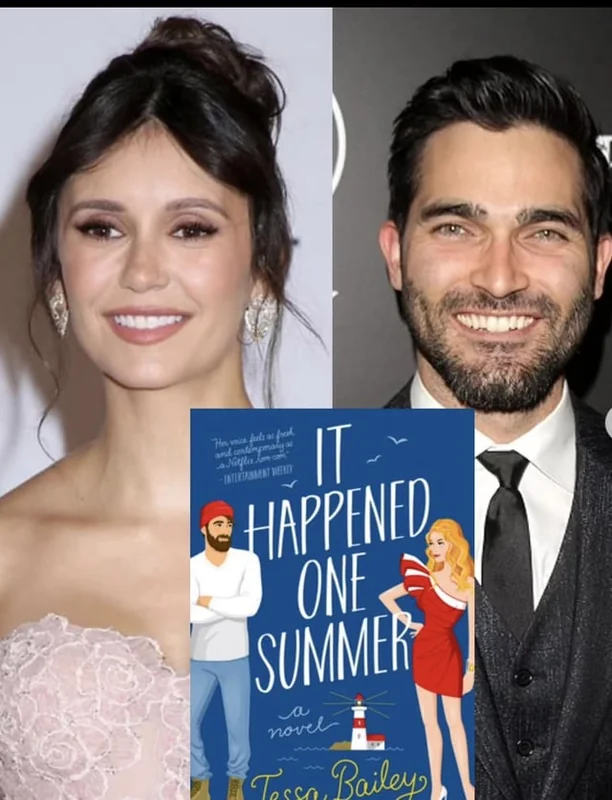 Nina Dobrev at a book adaptation event, hinting at future movies.