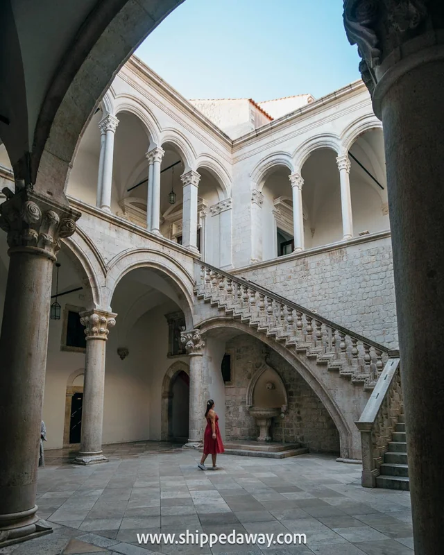 Elegant courtyard where the Game of Thrones was filmed.