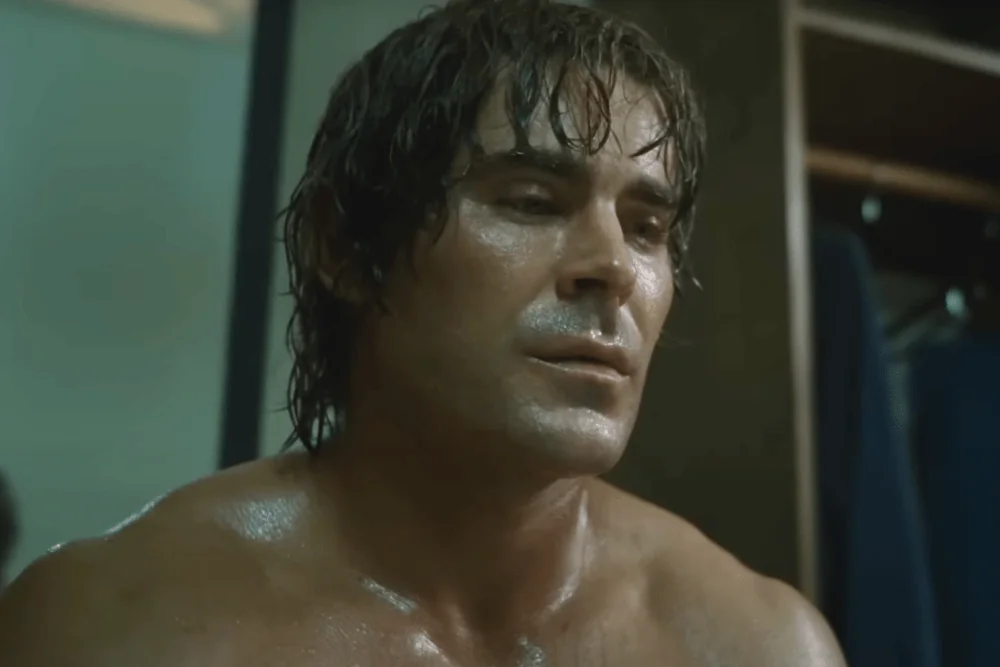 Zac Efron filmer intense close-up scene