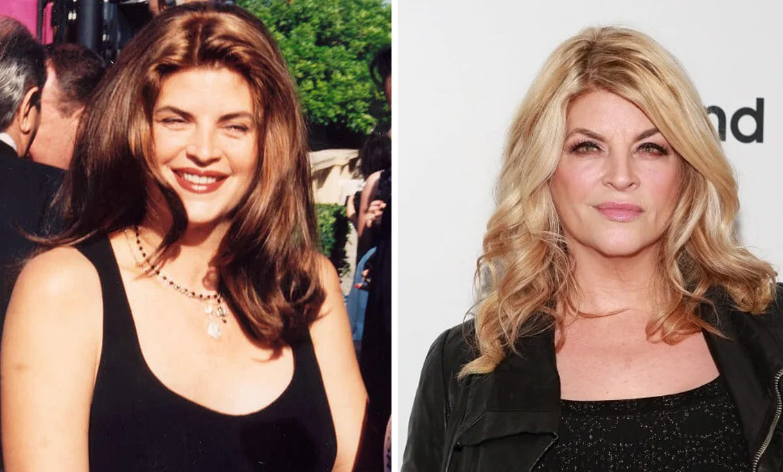 Kirstie Alley then and now, showcasing her career longevity related to kirstie alley net worth 2025.